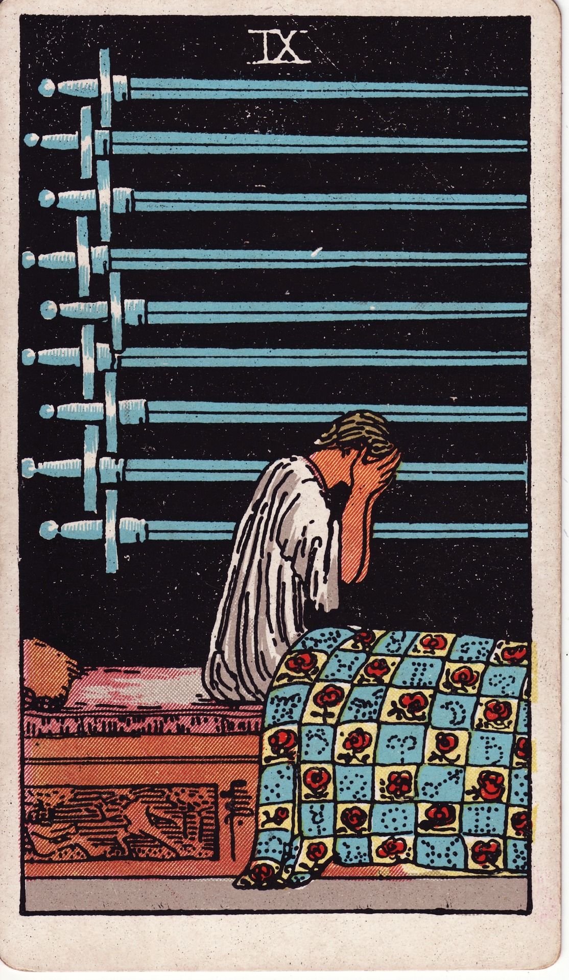 Nine of Swords tarot card, Rider–Waite–Smith deck