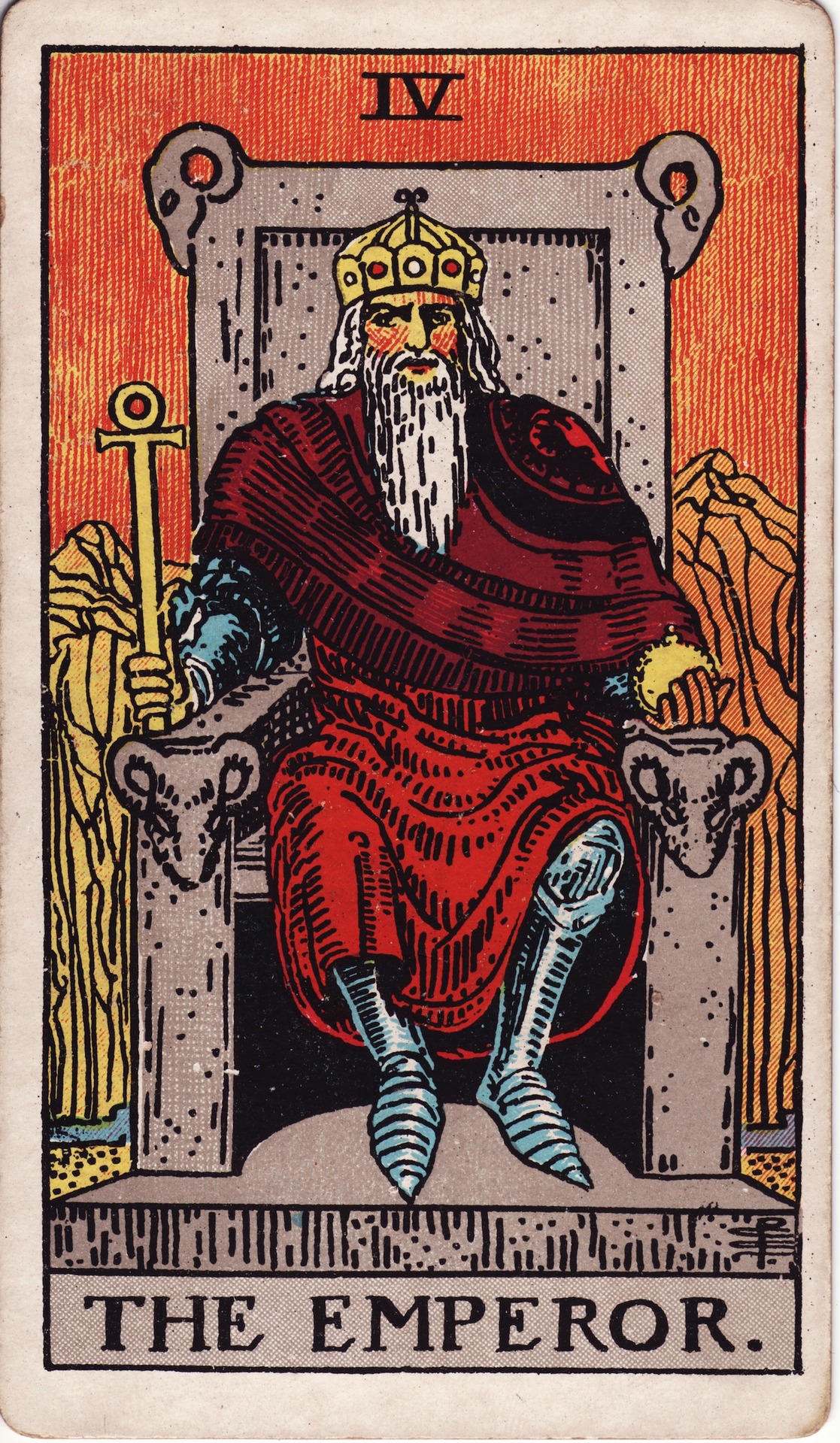 The Emperor tarot card, Rider–Waite–Smith deck